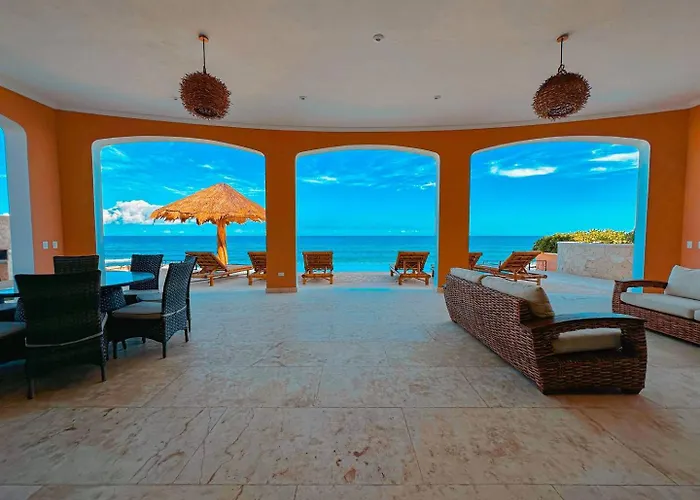 Luxury 7 Bedroom Oceanfront At Hacienda Tankah With Infinity Pool & Premium Hospitality Pousada *