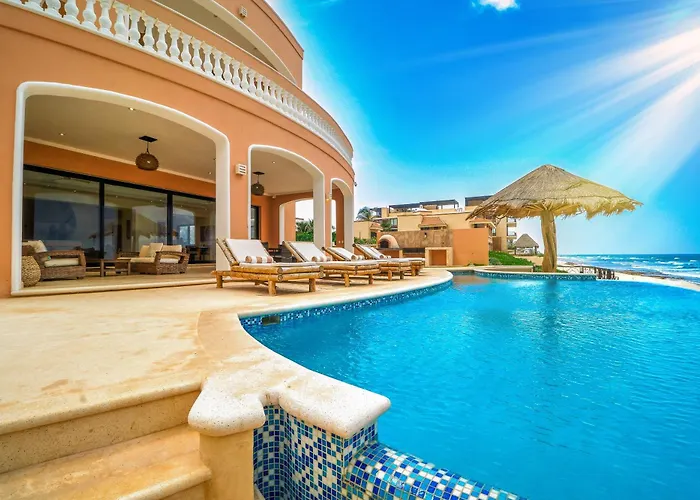 Luxury 7 Bedroom Oceanfront At Hacienda Tankah With Infinity Pool & Premium Hospitality Pousada Tulum