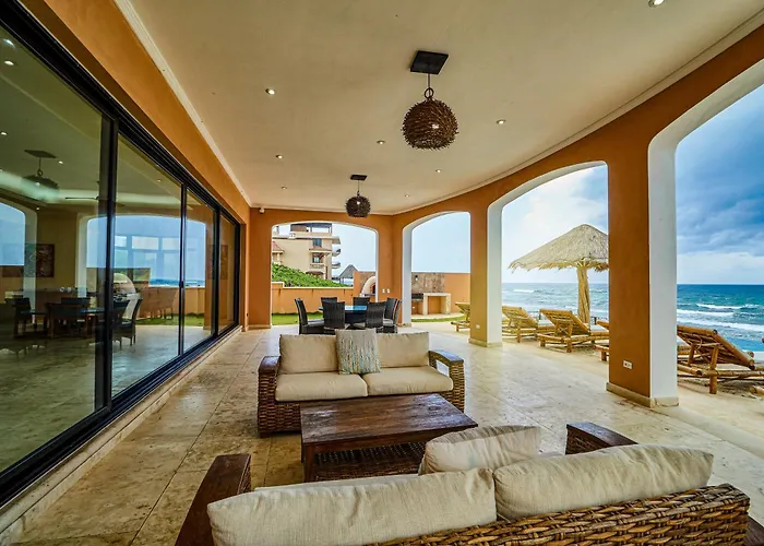 Luxury 7 Bedroom Oceanfront At Hacienda Tankah With Infinity Pool & Premium Hospitality *