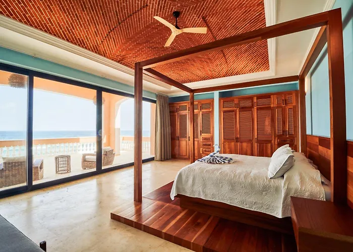 Pousada Luxury 7 Bedroom Oceanfront At Hacienda Tankah With Infinity Pool & Premium Hospitality
