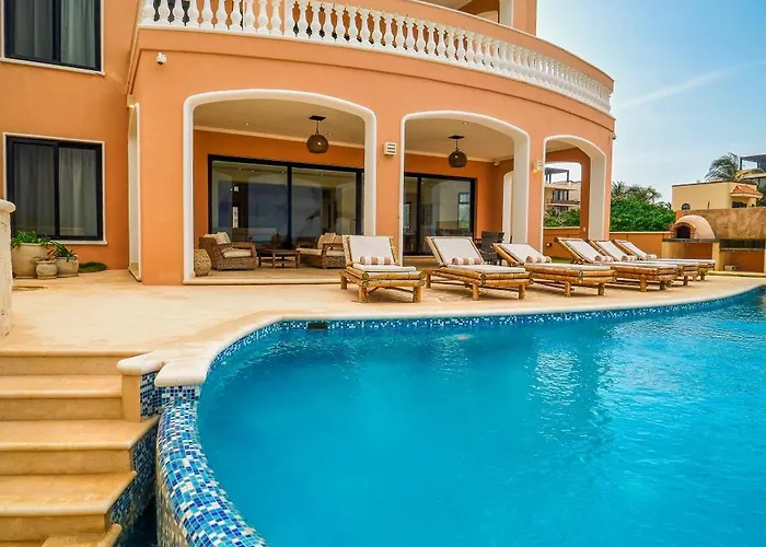 Luxury 7 Bedroom Oceanfront At Hacienda Tankah With Infinity Pool & Premium Hospitality *
