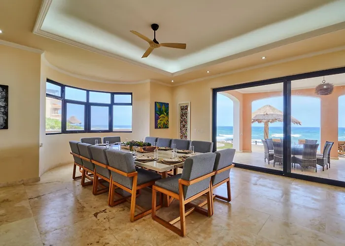 Luxury 7 Bedroom Oceanfront At Hacienda Tankah With Infinity Pool & Premium Hospitality