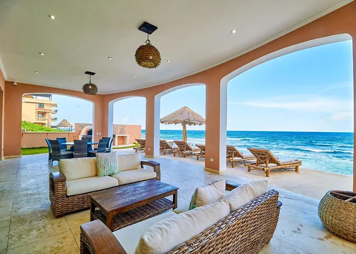 Luxury 7 Bedroom Oceanfront At Hacienda Tankah With Infinity Pool & Premium Hospitality Tulum