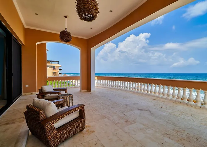 Pousada Luxury 7 Bedroom Oceanfront At Hacienda Tankah With Infinity Pool & Premium Hospitality