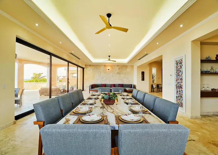 Luxury 7 Bedroom Oceanfront At Hacienda Tankah With Infinity Pool & Premium Hospitality *